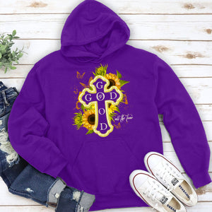 Beautiful Sunflower Unisex Hoodie - God Is Good All The Time HIM251