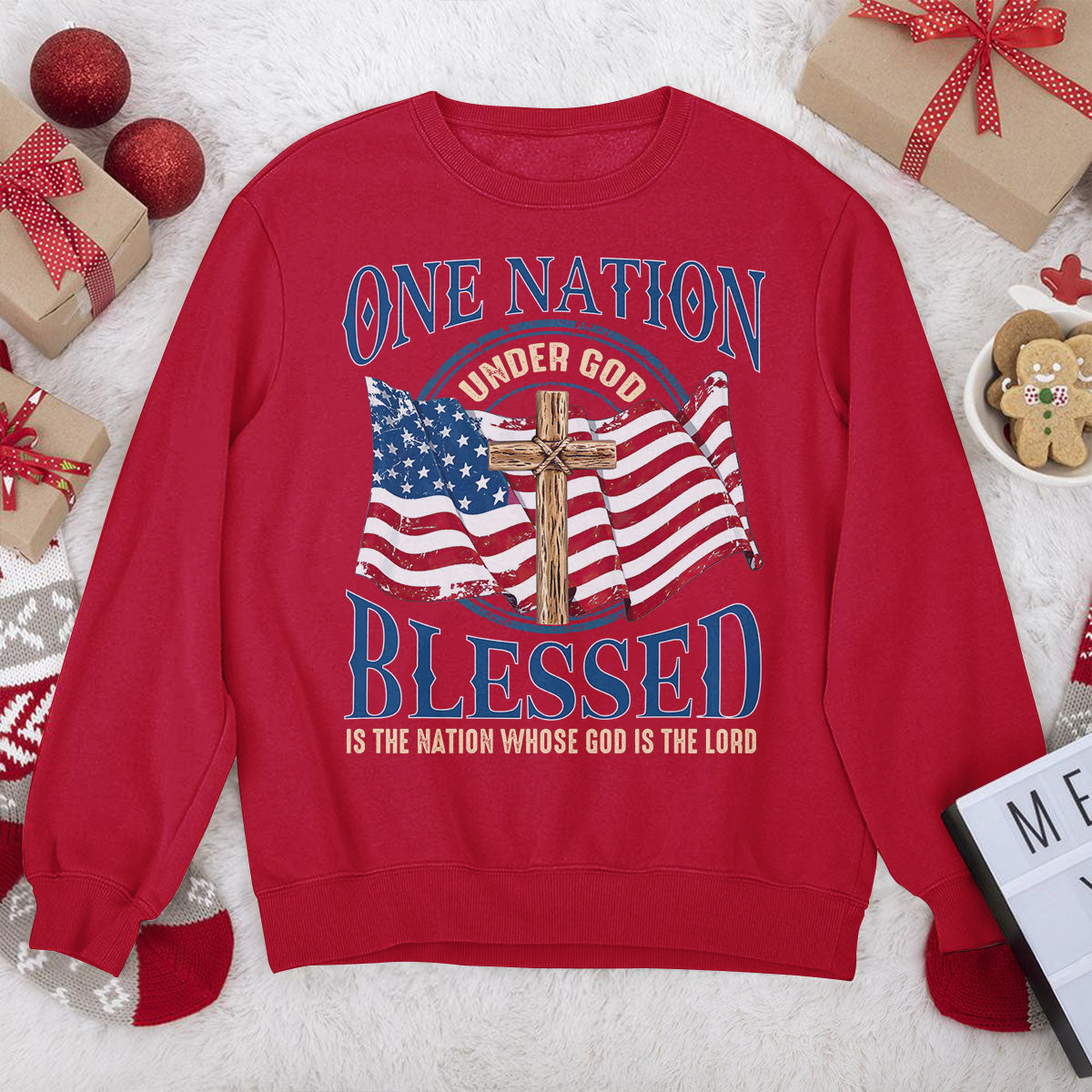 Classic Christian Unisex Sweatshirt - One Nation Under God AM226