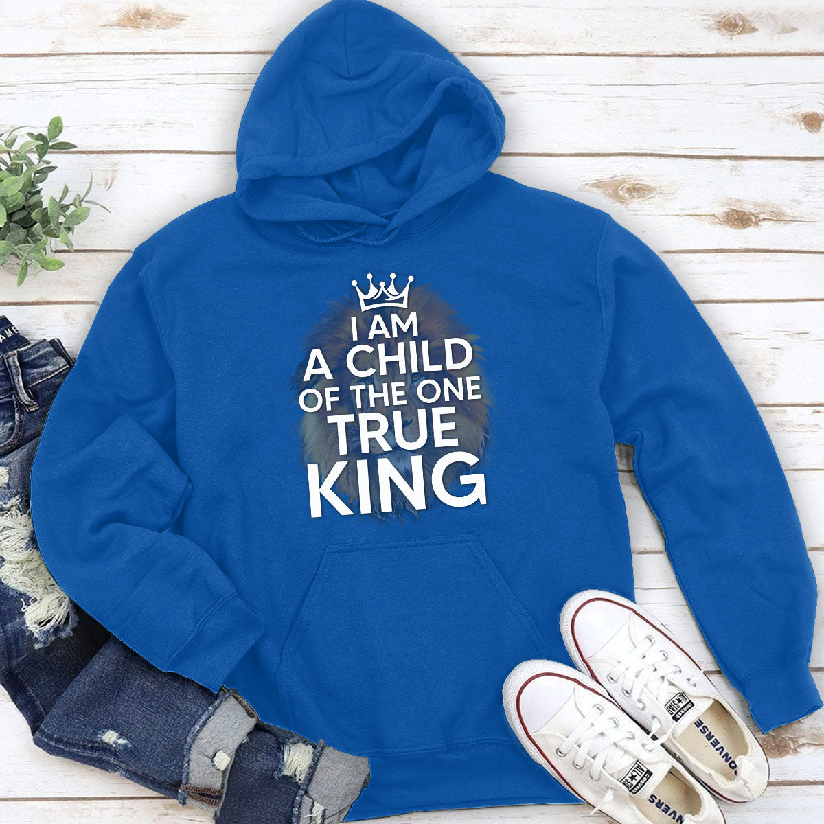 I Am A Child Of The One True King - Lion Unisex Hoodie HAP13