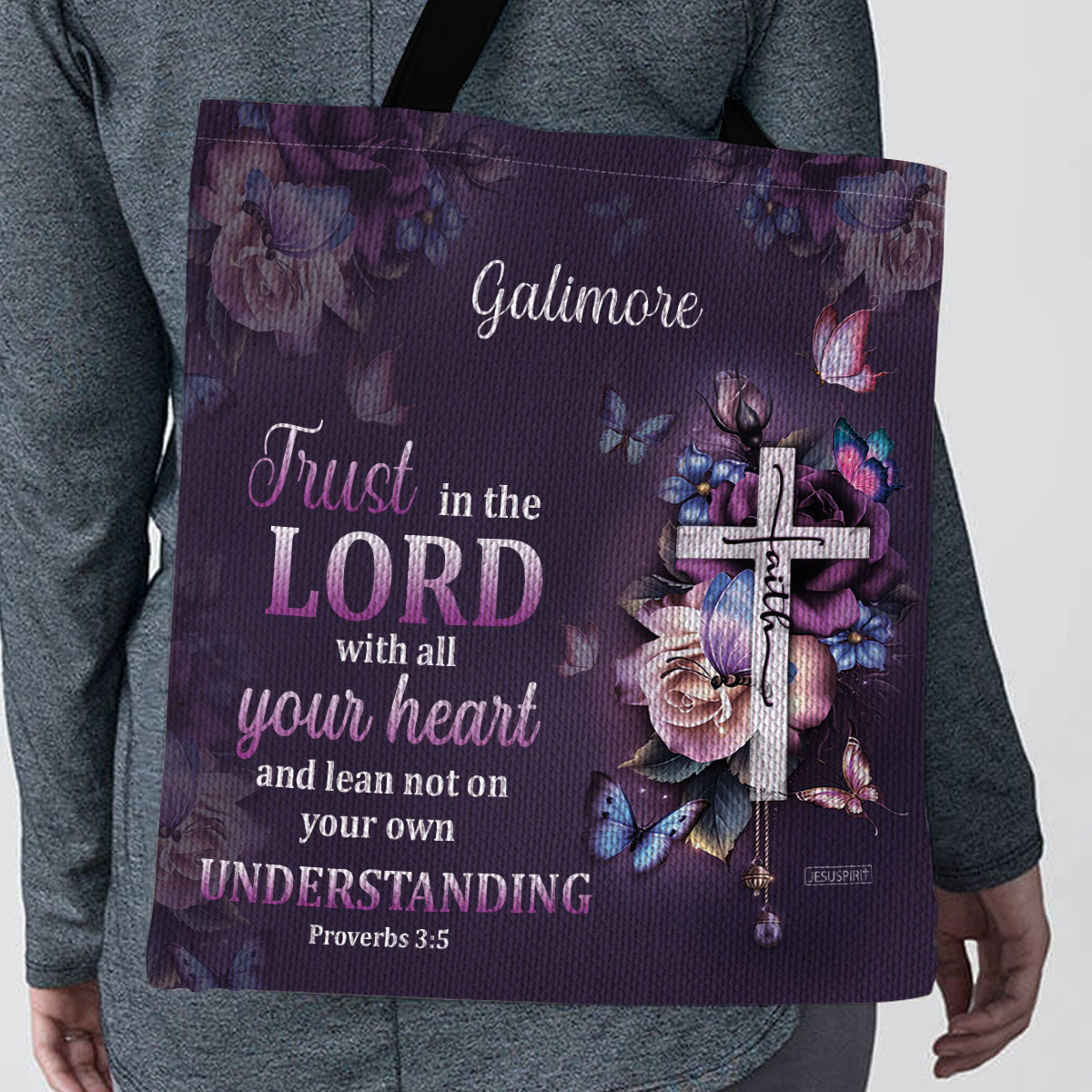 Trust In The Lord With All Your Heart - Pretty Personalized Tote Bag HH175F