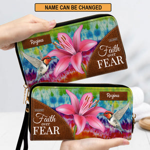 Must-Have Personalized Clutch Purse - Faith Over Fear H09