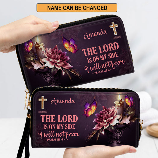 Pretty Personalized Clutch Purse - The Lord Is On My Side H12