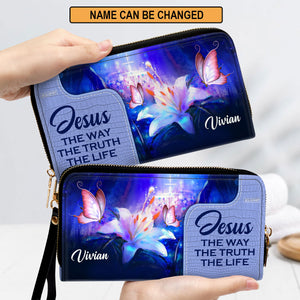 Lovely Personalized Clutch Purse - Jesus The Way The Truth The Life H13