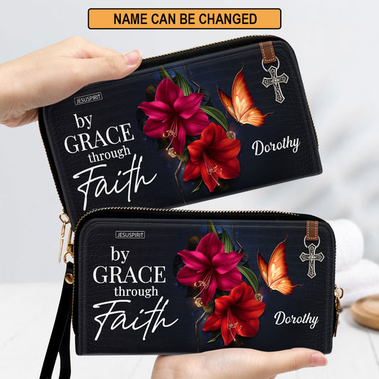 By Grace Through Faith - Special Personalized Clutch Purse H14