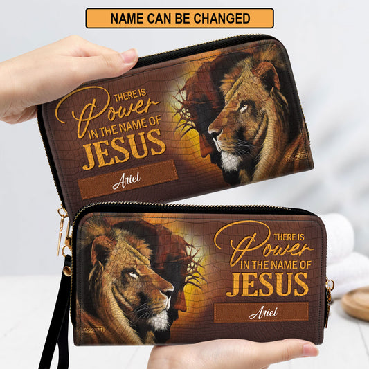 Must-Have Personalized Clutch Purse - There Is Power In The Name Of Jesus H16