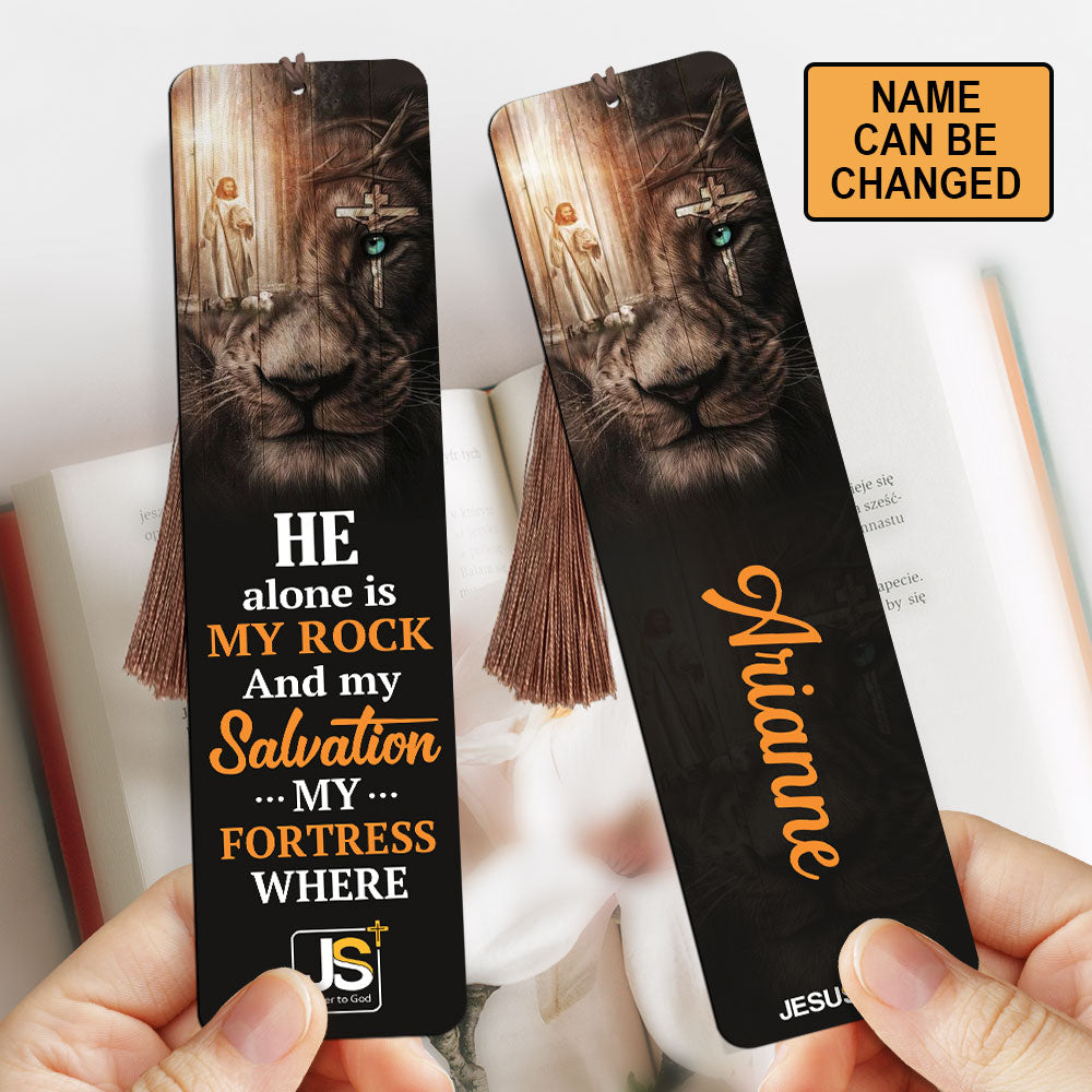 Special Personalized Wooden Bookmarks - He Alone Is My Rock MH33 ...