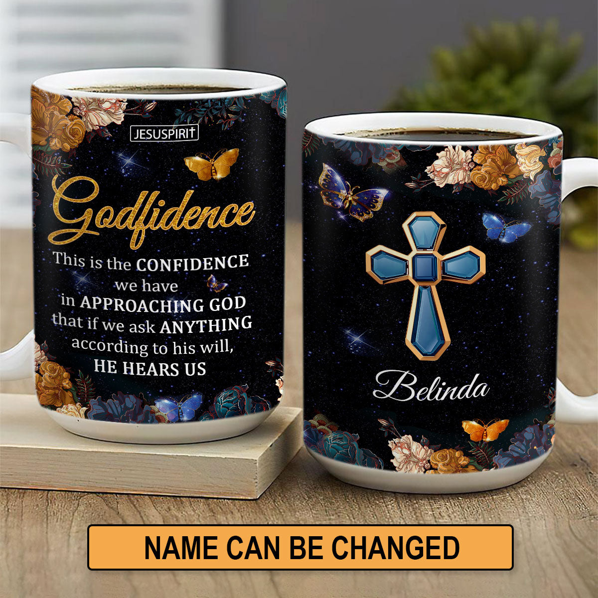 This Is The Confidence We Have In Approaching God - Beautiful Personalized White Ceramic Mug NUM398