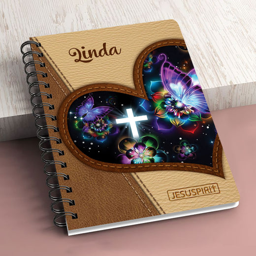 God Says You Are Special - Beautiful Personalized Butterfly Spiral Journal I03