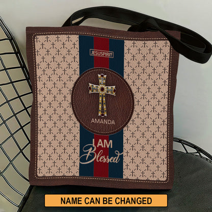 I Am Blessed - Unique Personalized Tote Bag HIM283