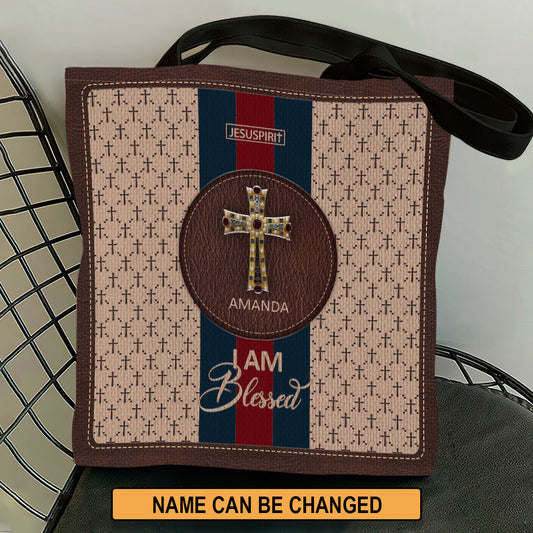 I Am Blessed - Unique Personalized Tote Bag HIM283