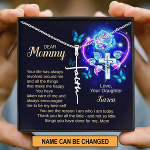 You Are The Reason I Am Who I Am Today - Awesome Personalized Faith Cross Necklace NUH423