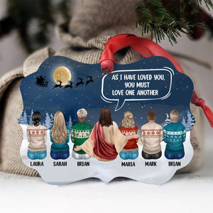 Love one another - Personalized Christmas Aluminium Ornament PI01