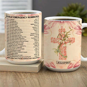Bible Emergency Numbers - Special White Ceramic Mug NUM355