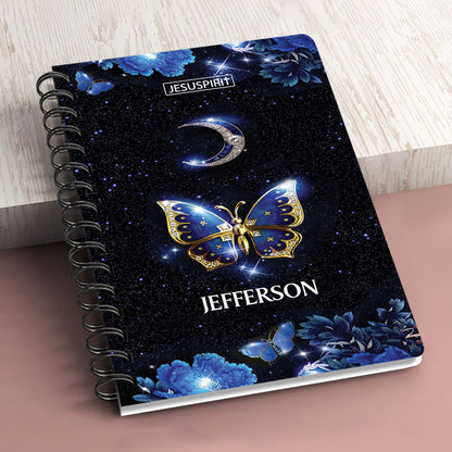 Must-Have Personalized Spiral Journal - Be Strong And Courageous NM143B