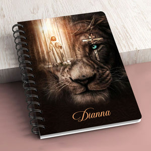 Lovely Personalized Spiral Journal - Be Strong, And Let Your Heart Take Courage NUH440