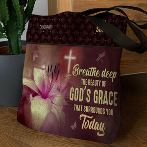 Special Personalized Tote Bag - The Beauty Of God‘s Grace That Surrounds You Today NUM351