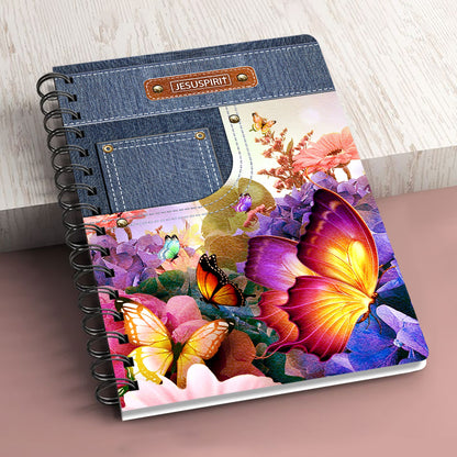 He Works All Things For The Good Of Those Who Love Him - Adorable Personalized Spiral Journal NUM315