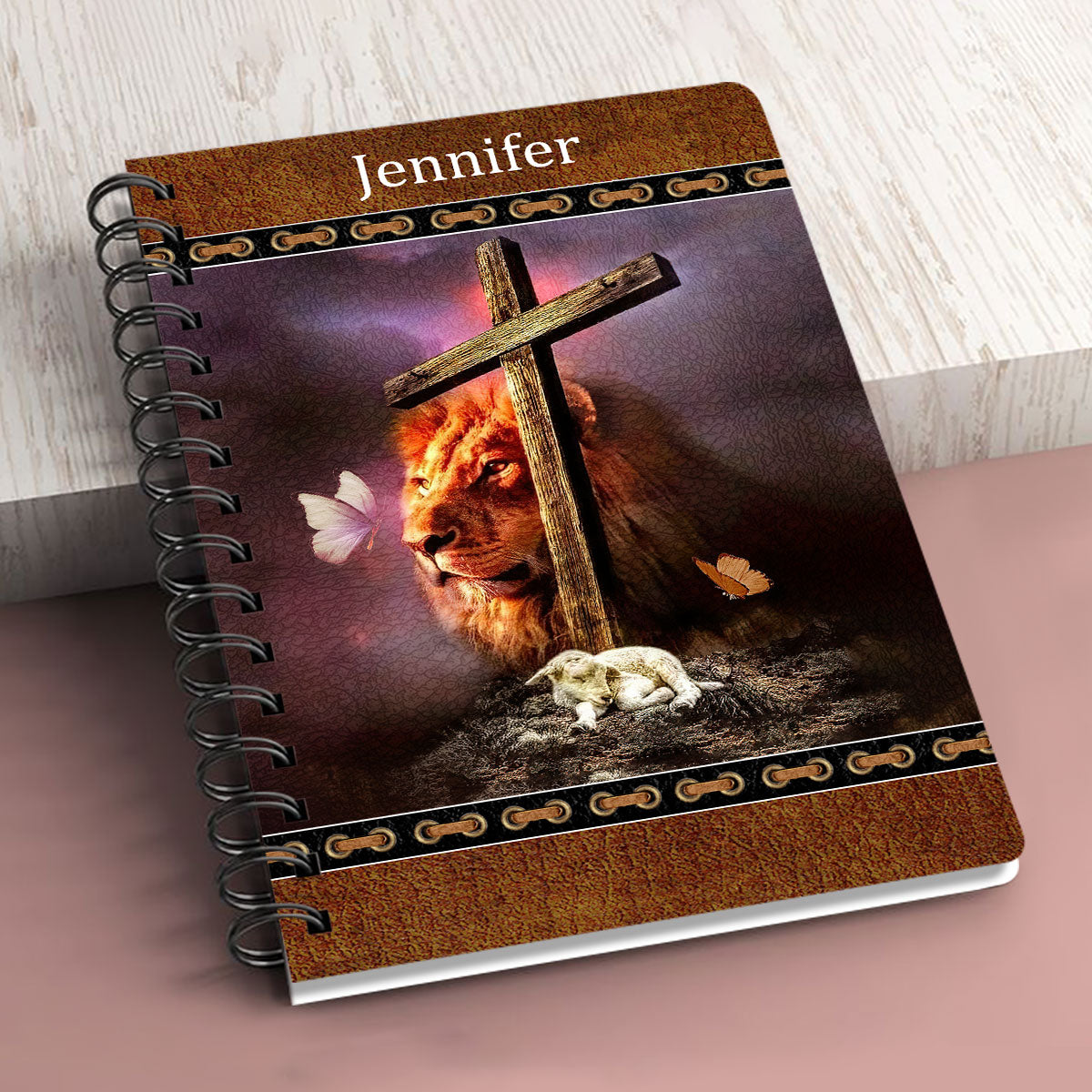 Must-Have Personalized Spiral Journal - Truly He Is My Rock And My Salvation NUM443