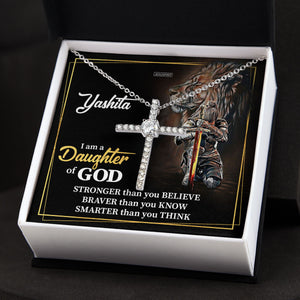 Special Personalized CZ Cross - I Am A Daughter Of God CZ13