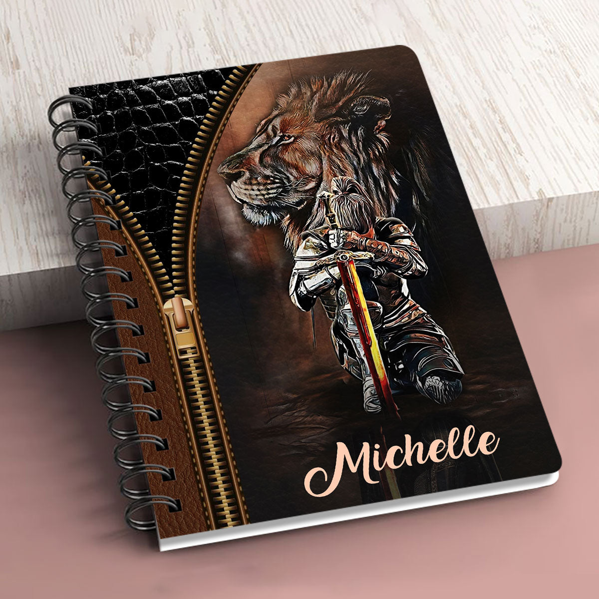 Awesome Personalized Spiral Journal - Warrior Of Christ NUM396