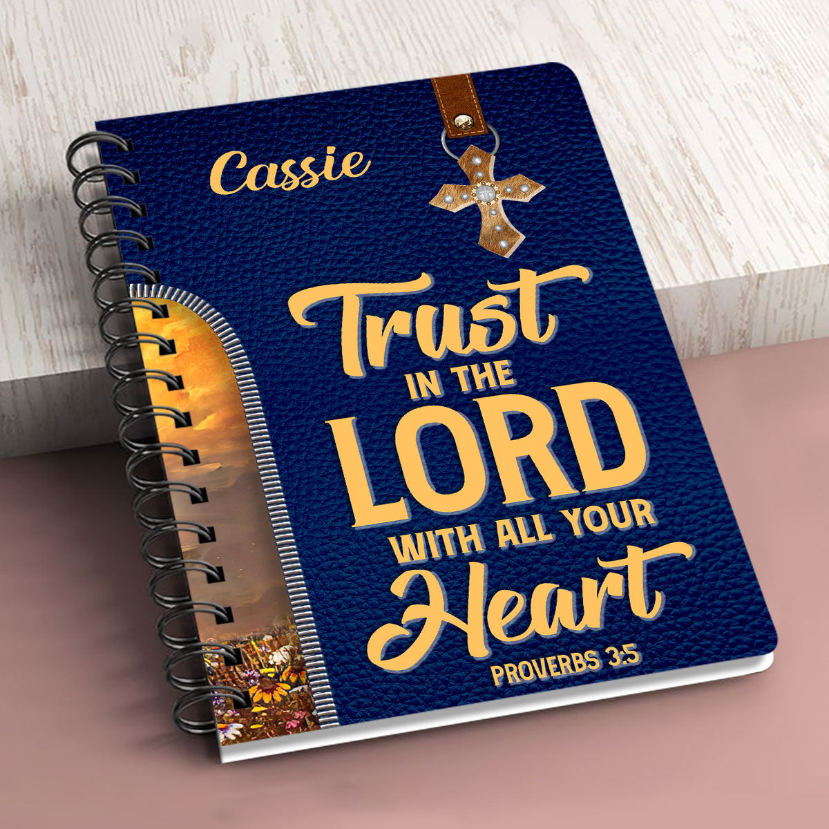 Trust In The Lord With All Your Heart - Special Personalized Spiral Journal NUM500