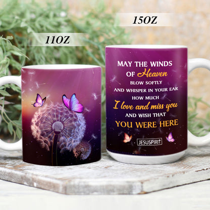 I Love And Miss You - Beautiful Personalized Memorial White Ceramic Mug NUM397