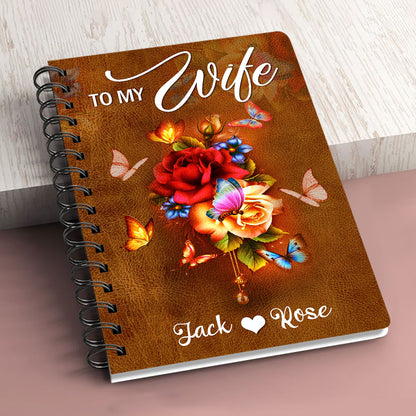 Gorgeous Personalized Rose Spiral Journal - Meeting You Was  Fate NUH268