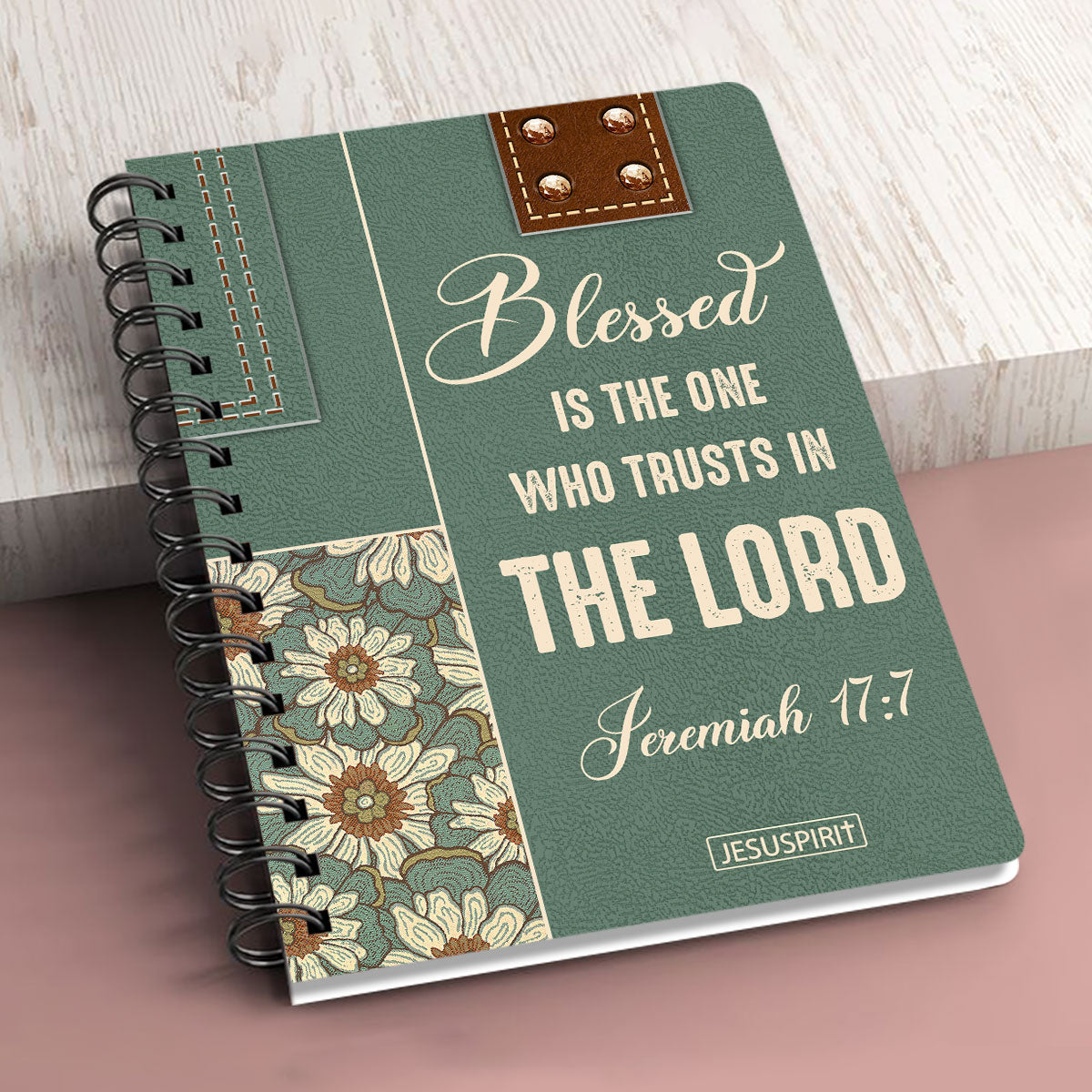 Awesome Personalized Spiral Journal - Blessed Is The One Who Trusts In The Lord NUM311