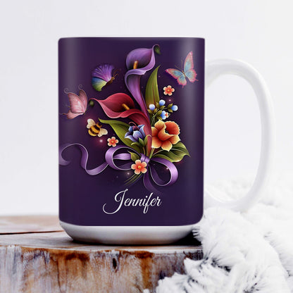 Let Us love One Another For Love Comes From God - Beautiful Personalized White Ceramic Mug NUH464