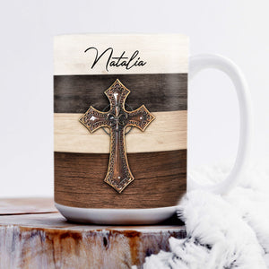 Stay With God - Unique Personalized White Ceramic Mug NUA162