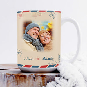 Sweet Personalized White Ceramic Mug For Husband - I Had You And You Had Me NUM281A