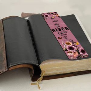 He Is Risen - Lovely Personalized Wooden Bookmarks BM45