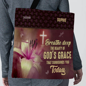 Special Personalized Tote Bag - The Beauty Of God‘s Grace That Surrounds You Today NUM351