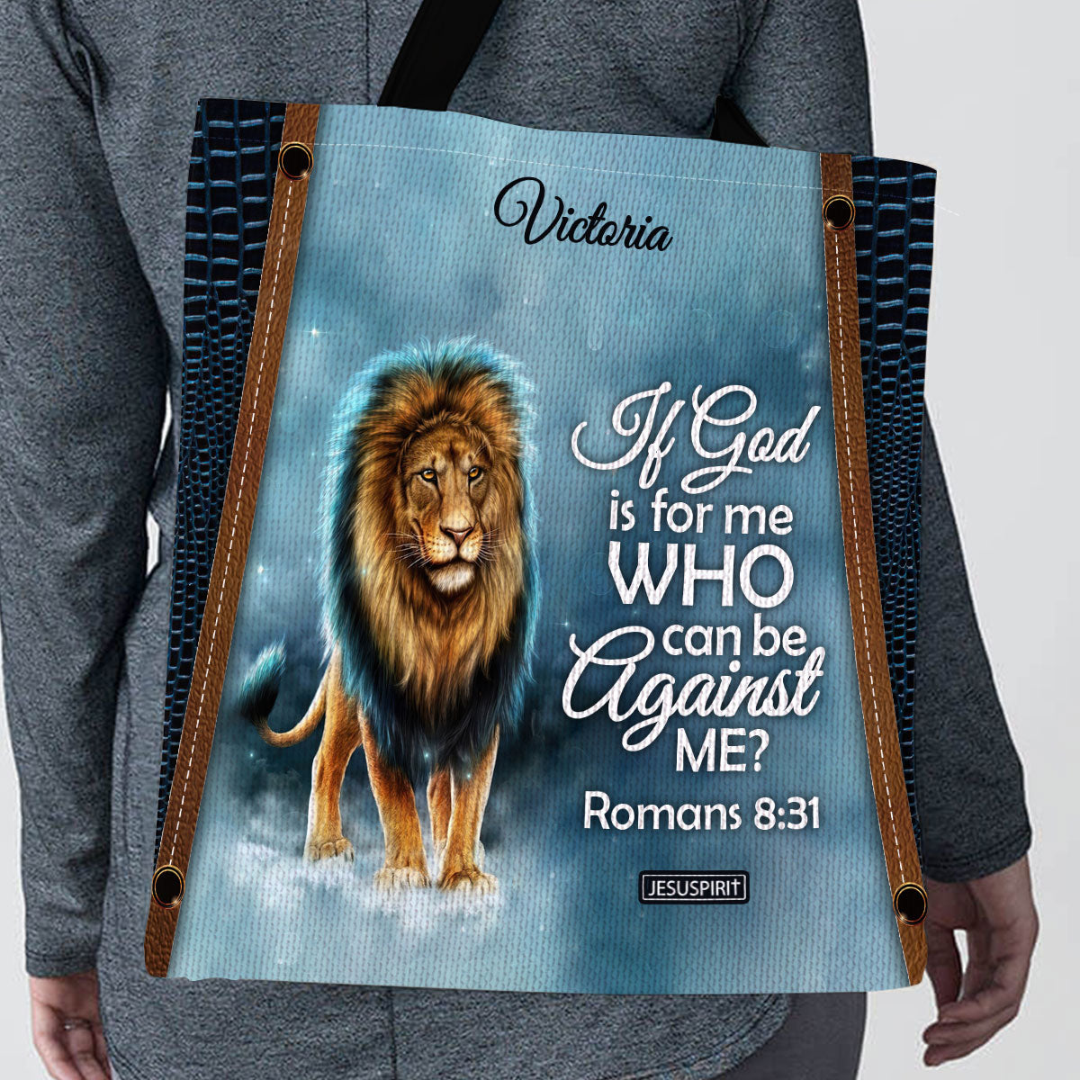 If God Is For Me Who Can Be Against Me - Meaningful Personalized Tote Bag NUM461