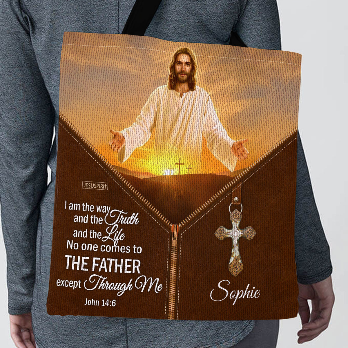 Beautiful Personalized Tote Bag - I Am The Way And The Truth And The Life NUM445