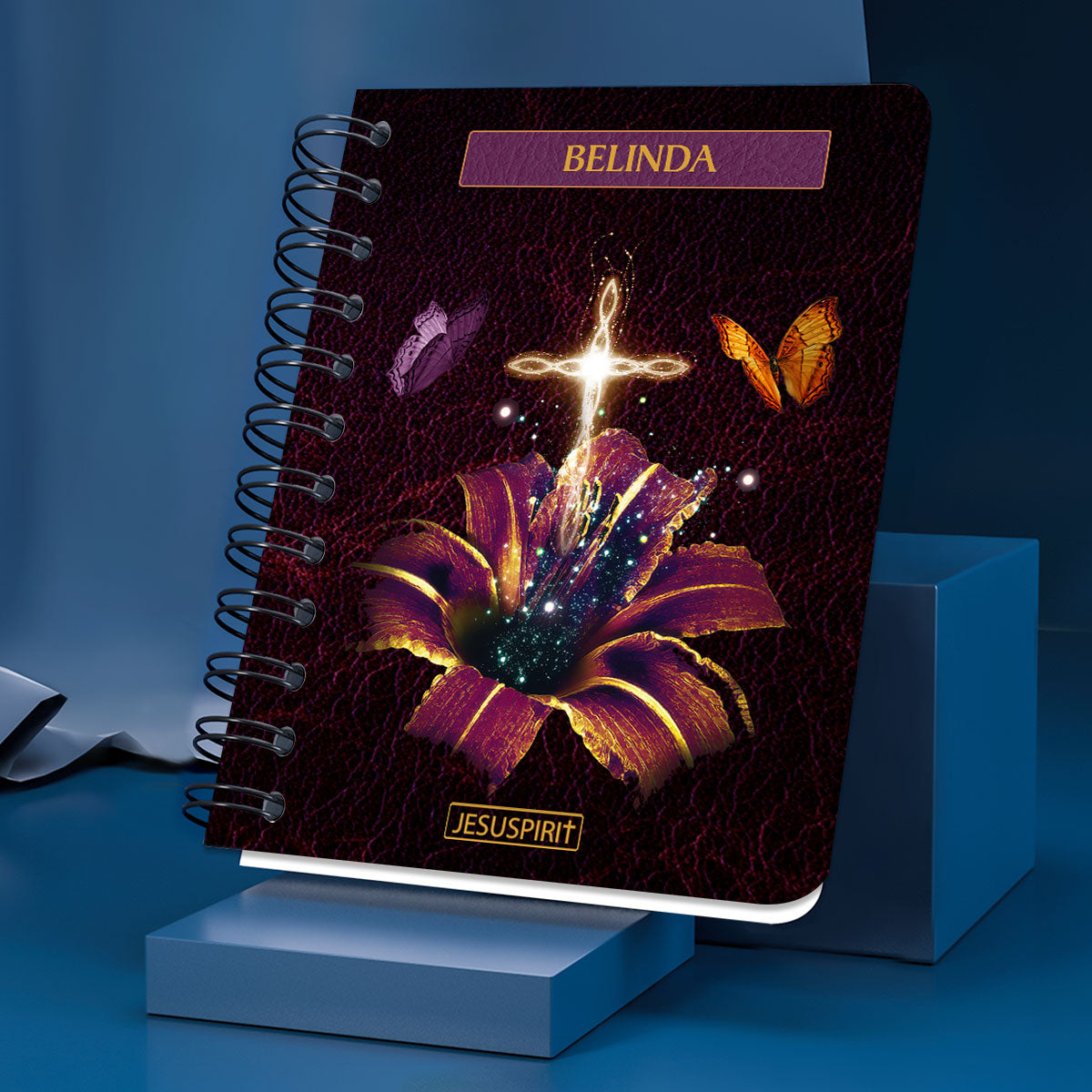 Awesome Personalized Spiral Journal - No Weapon Formed Against You Shall Prosper NUM394