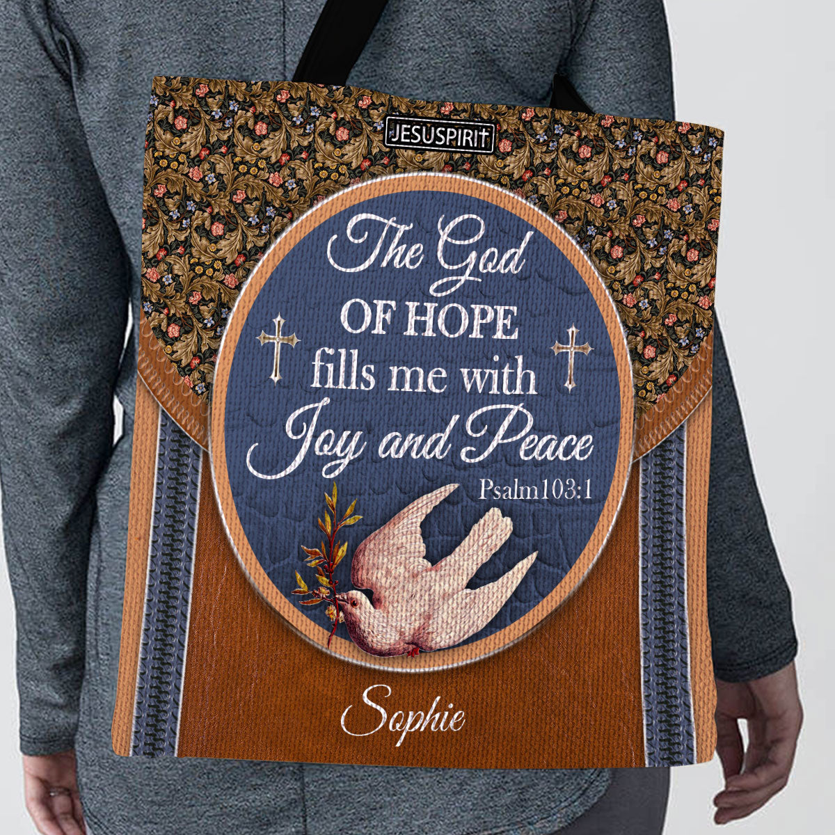 Special Personalized Tote Bag - The God Of Hope Fill Me With Joy And Peace HIM308