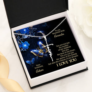 You Are The Beat Of My Heart - Special Personalized Faith Cross Necklace NUH422