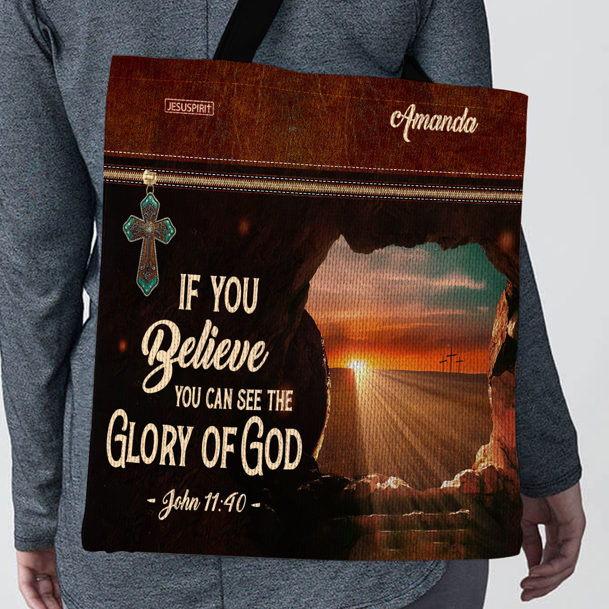 Must-Have Personalized Tote Bag - If You Believe You Can See The Glory Of God NUM433