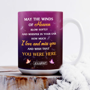 I Love And Miss You - Beautiful Personalized Memorial White Ceramic Mug NUM397
