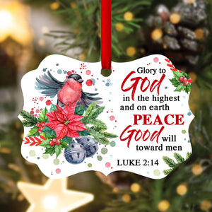 Glory To God In The Highest Heaven - Special Jesus Aluminium Ornament AO02