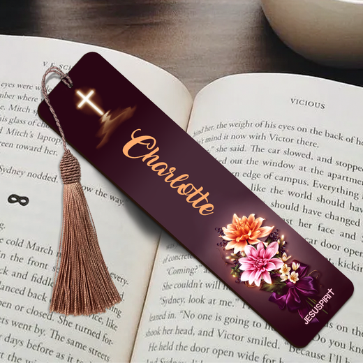Personalized Wooden Bookmarks - She Is Clothed With Strength And Dignity BM08