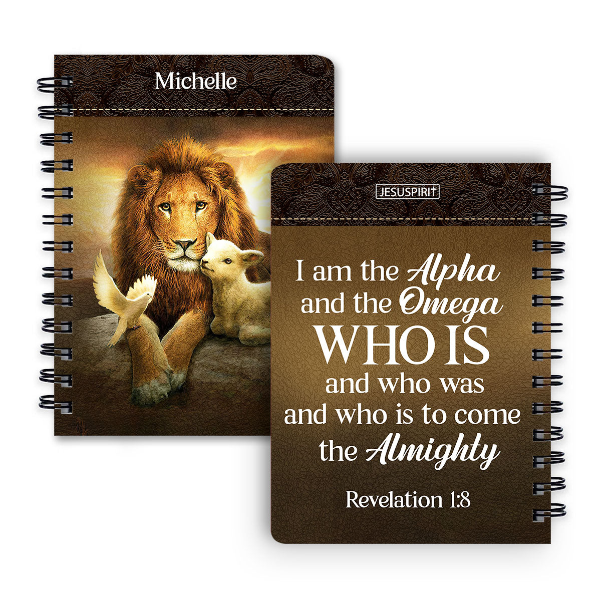 I Am The Alpha And The Omega - Awesome Personalized Spiral Journal NUM457