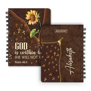 She Will Not Fall - Awesome Personalized Spiral Journal NM141A