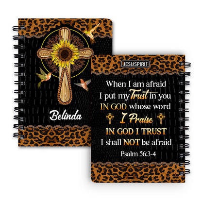 In God, Whose Word I Praise - Special Personalized Spiral Journal NUM434