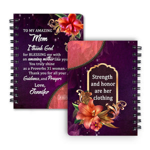 Special Personalized Spiral Journal - To My Amazing Mom NUM384