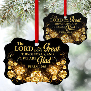 Blooming Flower Aluminium Ornament - The Lord Has Done Great Things For Us AO21