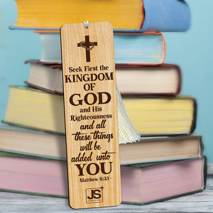 Special Personalized Wooden Bookmarks - Seek First The Kingdom Of God MH05