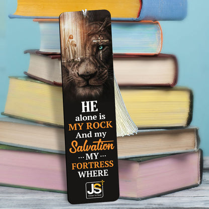 Special Personalized Wooden Bookmarks - He Alone Is My Rock MH33