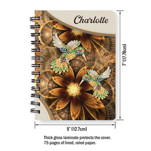 Special Personalized Flower Spiral Journal - God Has An Amazing Plan For Your Life NUH276